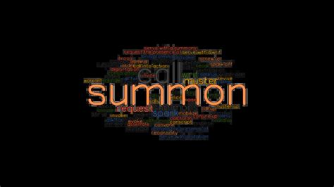 synonyms of summon|another name for summon.